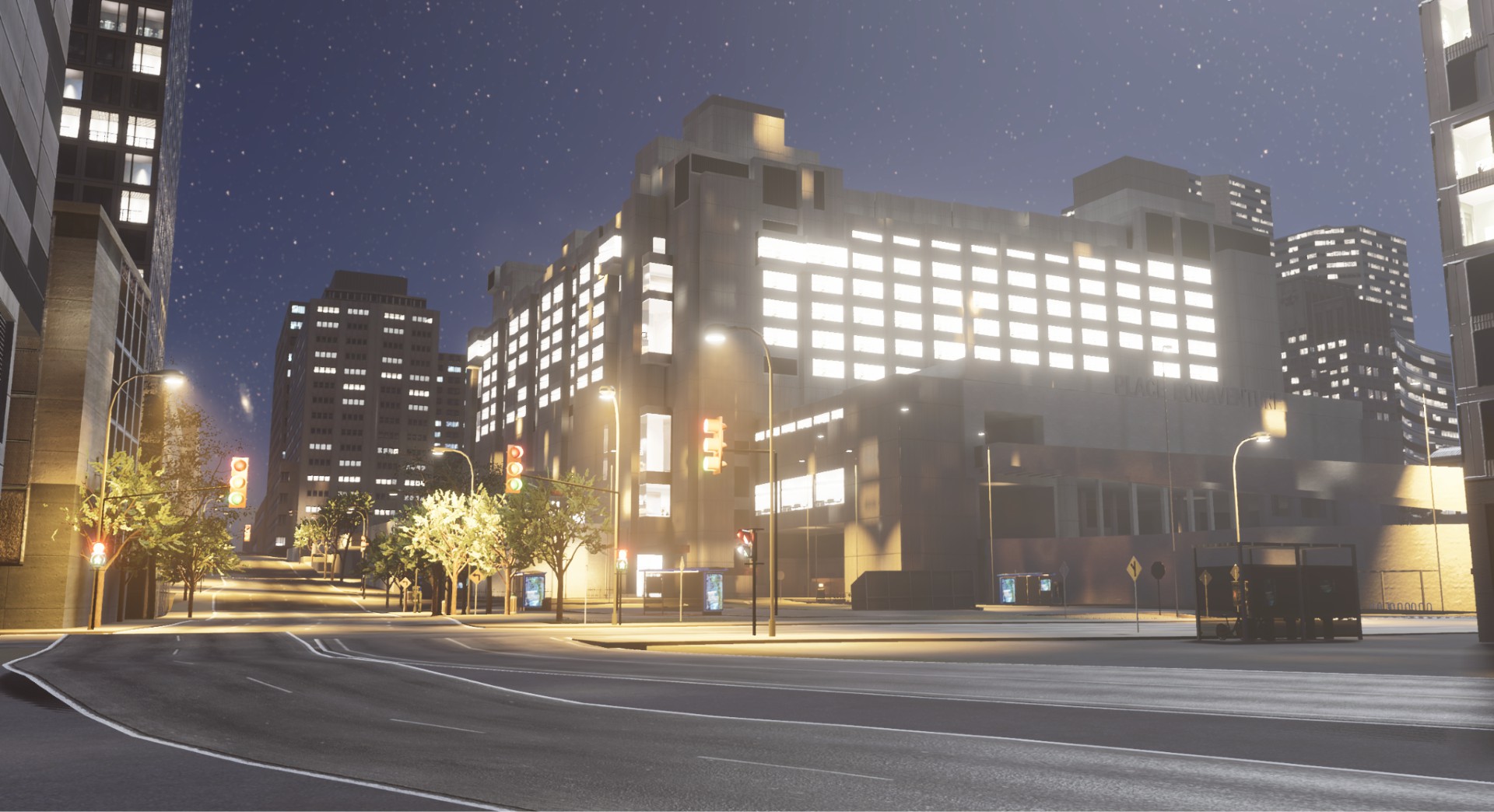 Montreal Downtown Digital Twin Night